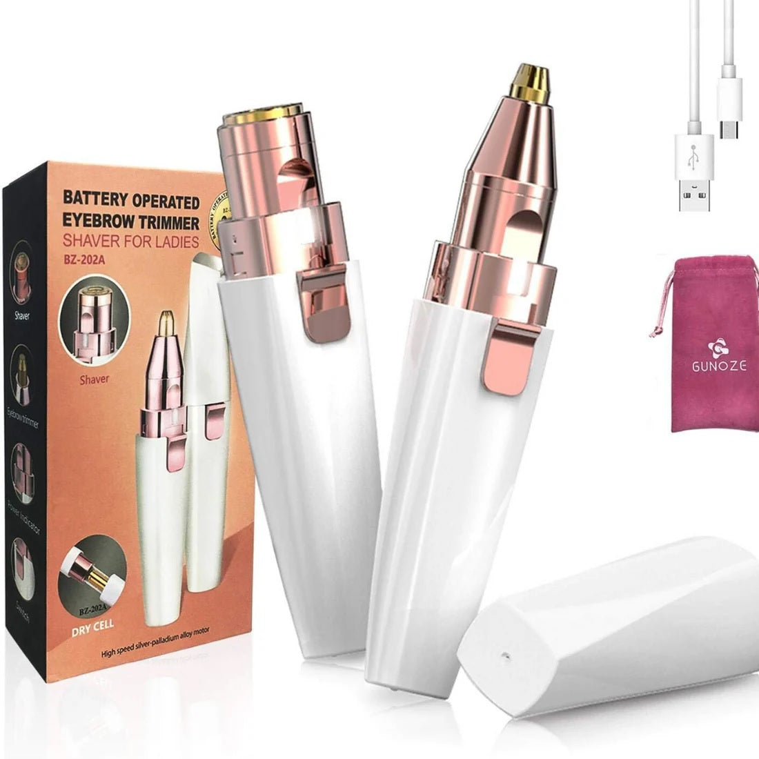 Finish Down: Depiladora de Vello Facial sin Dolor Recargable USB - (ENVIO GRATIS)